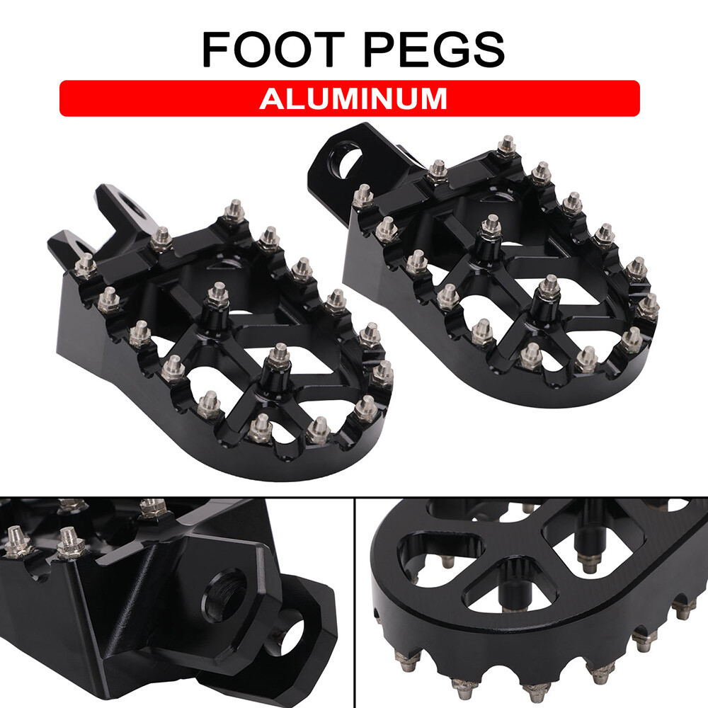 CNC Dirt Bike Foot Pegs Footrest For RM250 RM125 DRZ400 DRZ400E DRZ400S