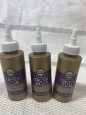Aleene's Original Tacky Glue 3 fl oz, Premium All-Purpose Adhesive (3Pack) New