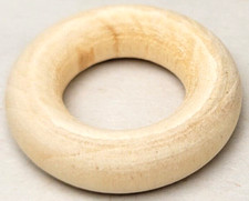 199 PCS WOODEN RING 1" OD Solid Wood Ring Circle for Crafts Art 1" Wooden Ring