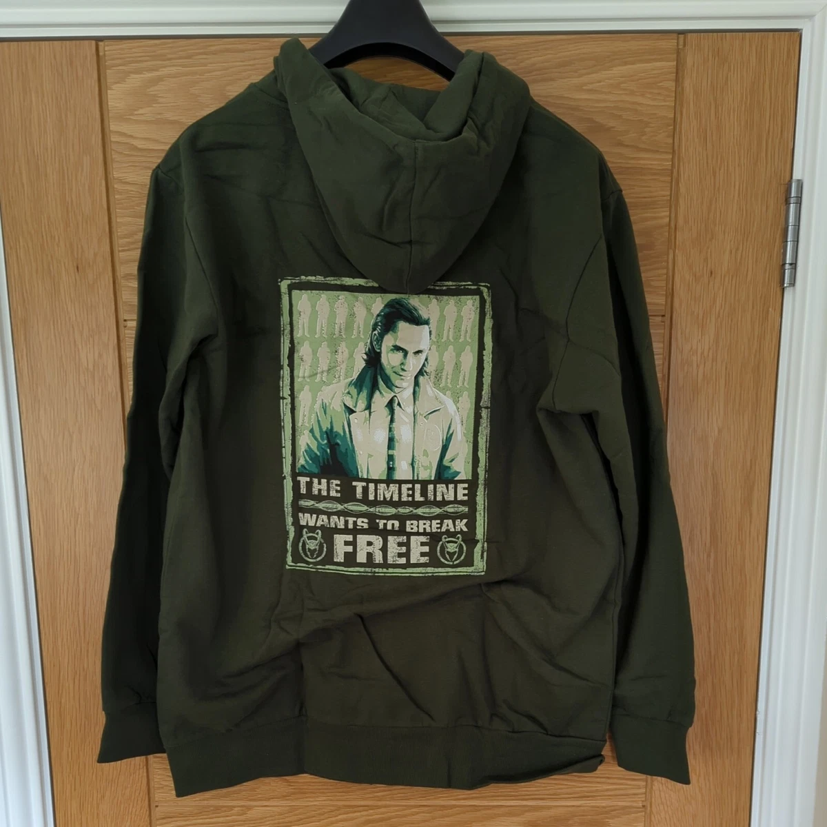 Nuevo con etiquetas Sudadera con Capucha Oficial Marvel Loki Jersey Marvel MCU Thor Tom Hiddleston Reino Unido XL