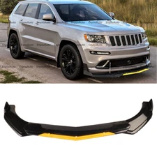 For JEEP Grand Cherokee Front Bumper Lip Spoiler Splitter Gloss Black Yellow