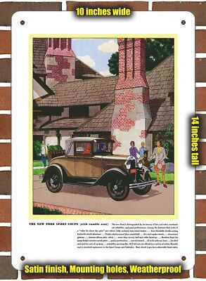 Metal Sign - 1931 Ford Model A Sport Coupe - 10x14 inches