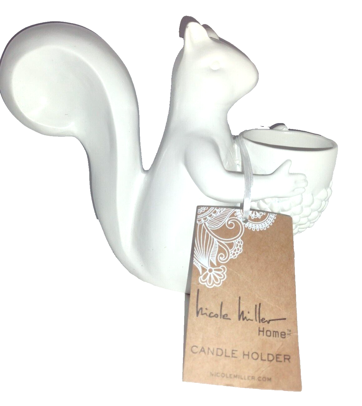 Nicole Miller Home Bougeoir Squirrel Candle Holder eBay