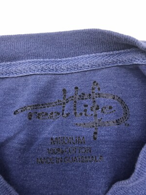 Reel Life T-Shirt Men Medium Blue..#18358 | eBay