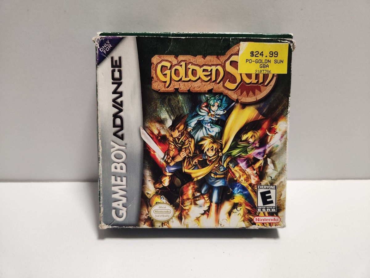 Golden Sun (Nintendo Game Boy Advance) with Original Box Authentic