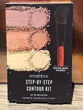 SMASHBOX Studio LA Step-by-Step Contour KIT Contour/Bronze/Highlight FREE Brush