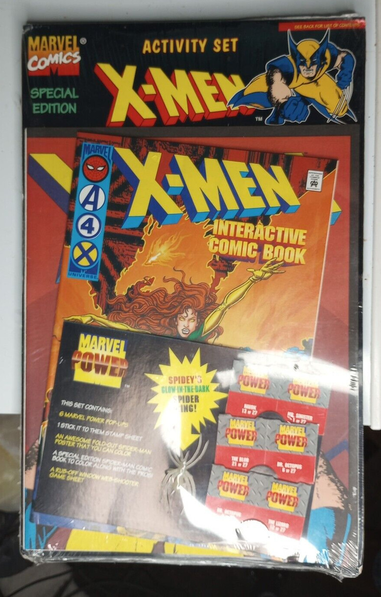 1996 X-MEN Activity Set Marvel Comics Special Edition Interactive