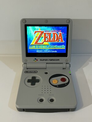 Premium Nintendo Gameboy Advance hintergrundbeleuchteter IPS-Bildschirm GBA V5 Touch Controls SNES