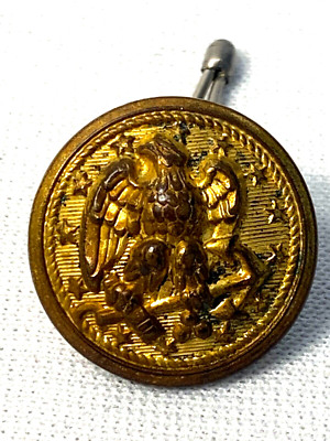 U.S. Navy Gold Button size 1  The Hilborn Hamburger Inc. Viking NY
