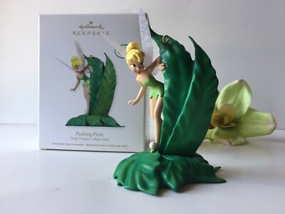 Peeking Pixie 2012 Hallmark Disney Ornament  Peter Pan  Tinker Bell  Fairy Wings