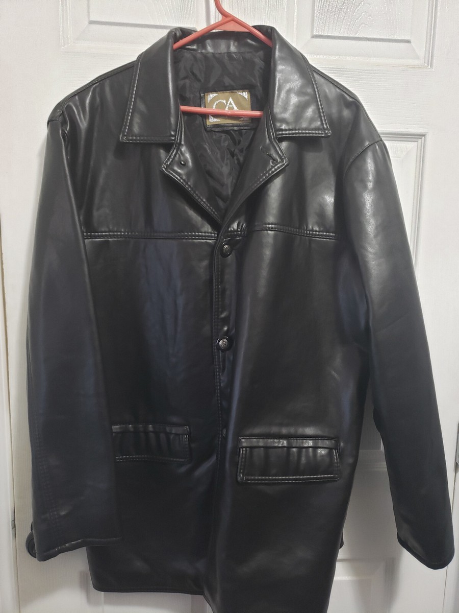 MENS Collections CA Mid-Length Leather Coat Made in Italy MENS Collections CA Mid-Length Leather Coat Made in Italy