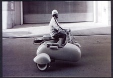 Modern Postcard: Unusual SCOOTER and Sidecar. Free UK Postage