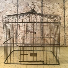 Antique Hendryx Birdcage New Haven Connecticut NO BOTTOM INV-BC11