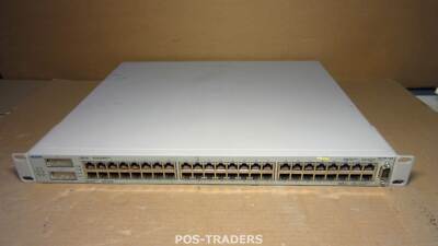 Nortel BayStack 470-48T-PWR 48x 10/100 PoE 370W 2x GBIC Network Switch 1RU 