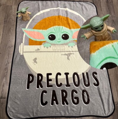 Star Wars The Mandalorian Kids Throw Blanket Precious Cargo Baby