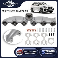 FOR BMW X5 X3 E46 E39 E60 E53 E83 2.5 3.0 M57 CAST IRON EXHAUST MANIFOLD &GASKET