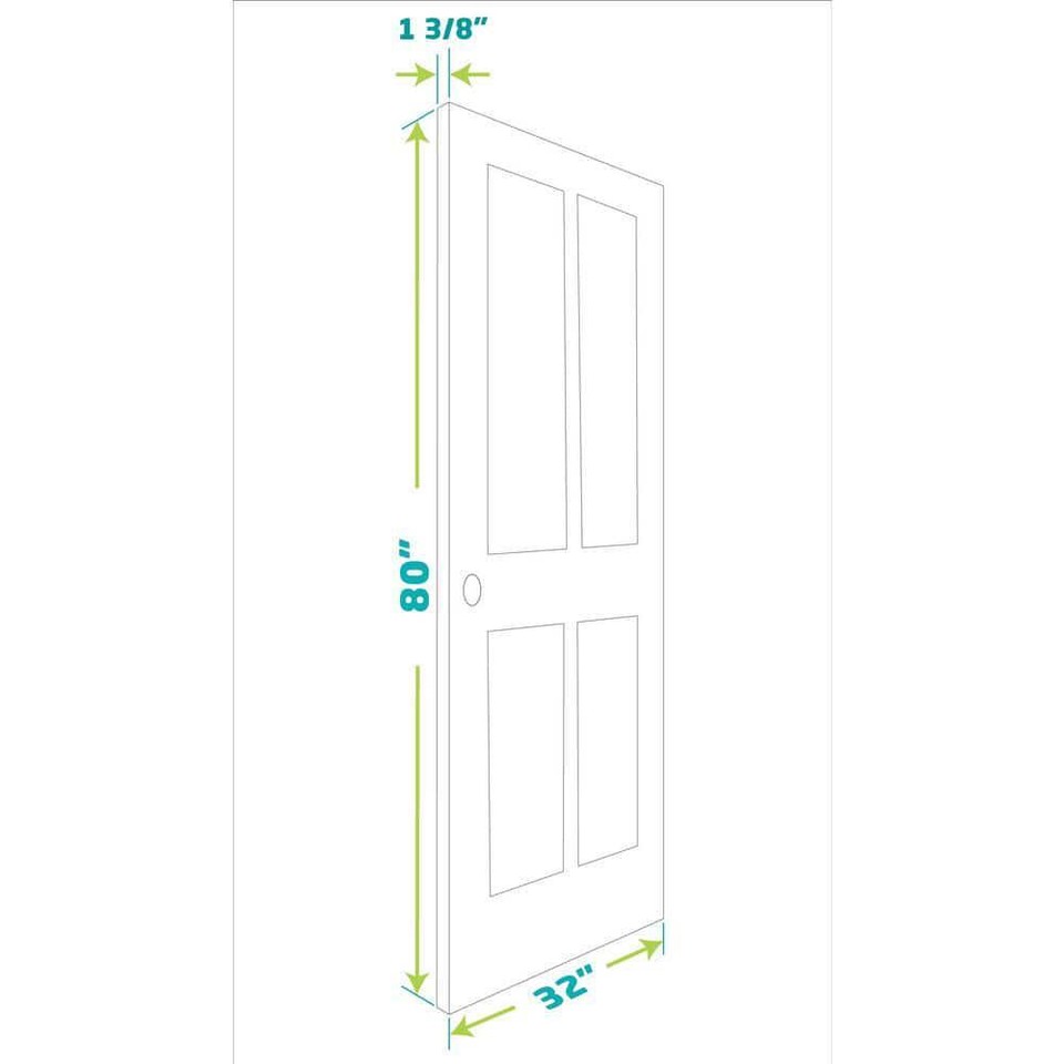 Eightdoors Interior Door Slab 32 X 80 X 1 3 8 1 Lite Solid Wood Core eightdoors-interior-door-slab-32-x-80-x-1-3-8-1-lite-solid-wood-core