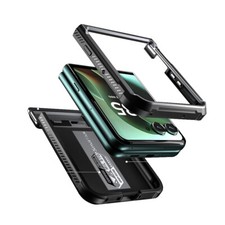 For Motorola Moto Razr Ultra 2025 Case With Kickstand Shockproof Cover Gun Metal