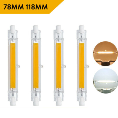 1-5X LED R7s 78mm 118mm Glasröhre Glühbirne COB Ersetzen Halogenlampe 220V 240V