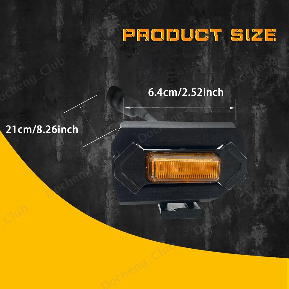 4x Luces LED de rejilla para Toyota Tacoma TRD Sport Pro Offroad Raptor 2020-2022 Foto 3 de 4