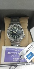 Seiko Black Monster Diver 200m 7S26-0350 automatisches schwarzes Zifferblatt ...