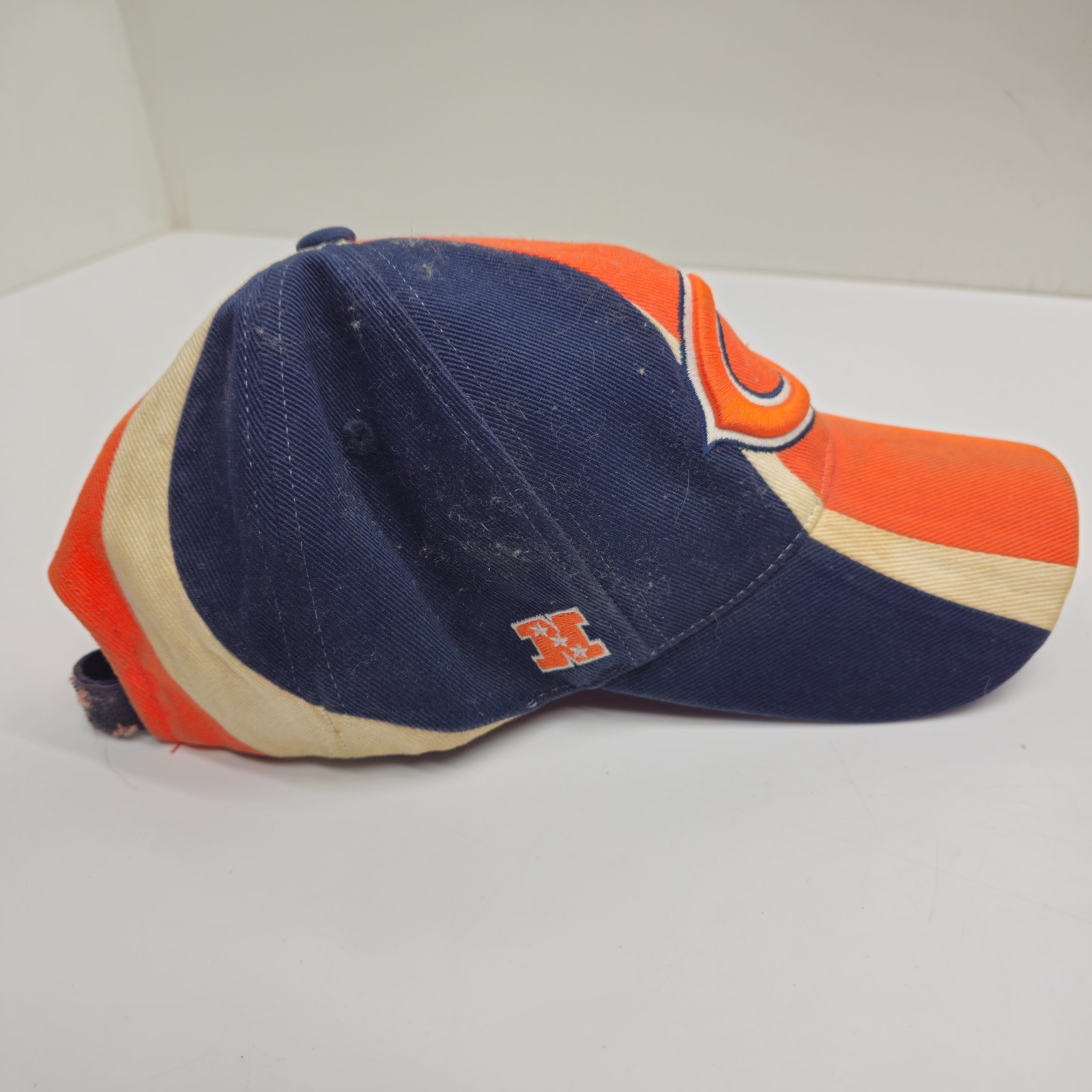 Reebok Chicago Bears NFL Equipment Adjustable Baseball Cap Hat Orange Navy thumbnail 5