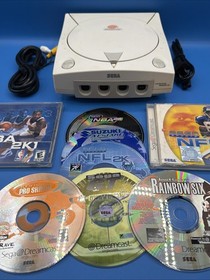 Sega Dreamcast Console HKT-3020 BUNDLE + Games & Cables - TESTED READ*