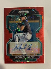 2022 Panini Prizm Draft Picks Michael Knorr Rookie Autograph 06/99 PDP103