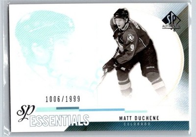 2010-11 UD SP Authentic SP Essentials /1999 Matt Duchene #195 Colorado Avalanche