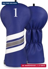 Golf Club Covers, 4pcs or 1pc Golf Head Covers for Woods, Driver, Fairway, Hybri