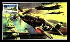 DR JIM STAMPS US COVER WWII P-51S ESCORT B-17S ON BOMBING RAIDS FDC HAND MADE