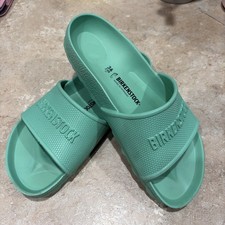 Birkenstock Arizona EVA Women  s Slip On Sandals Sz 7 Bold Jade Mint Green