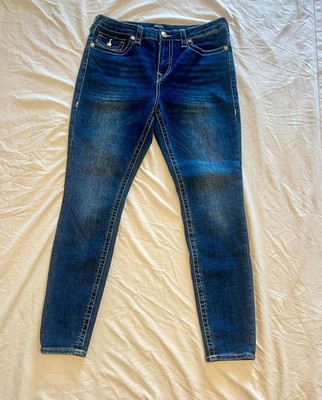 True Religion Mid Rise Jeans Women's Flap Pocket Contrast Stitch  Jennie 31