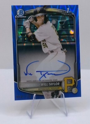 2025 Bowman Chrome #CPA-WT Will Taylor Prospect Autographs Blue #/150
