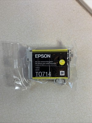Original Epson T0714 TO714 Gelb Patrone Vakuumversiegelt ORIGINAL CHEETAH Tinte #3