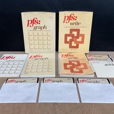 PFS Graph PFS Write For Apple IIe IIc Floppy Disk Vintage Computing - Lot Of 2