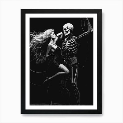 Paar Tanz Kunstdruck gerahmt Wandbild Poster Leinwanddruck Bild