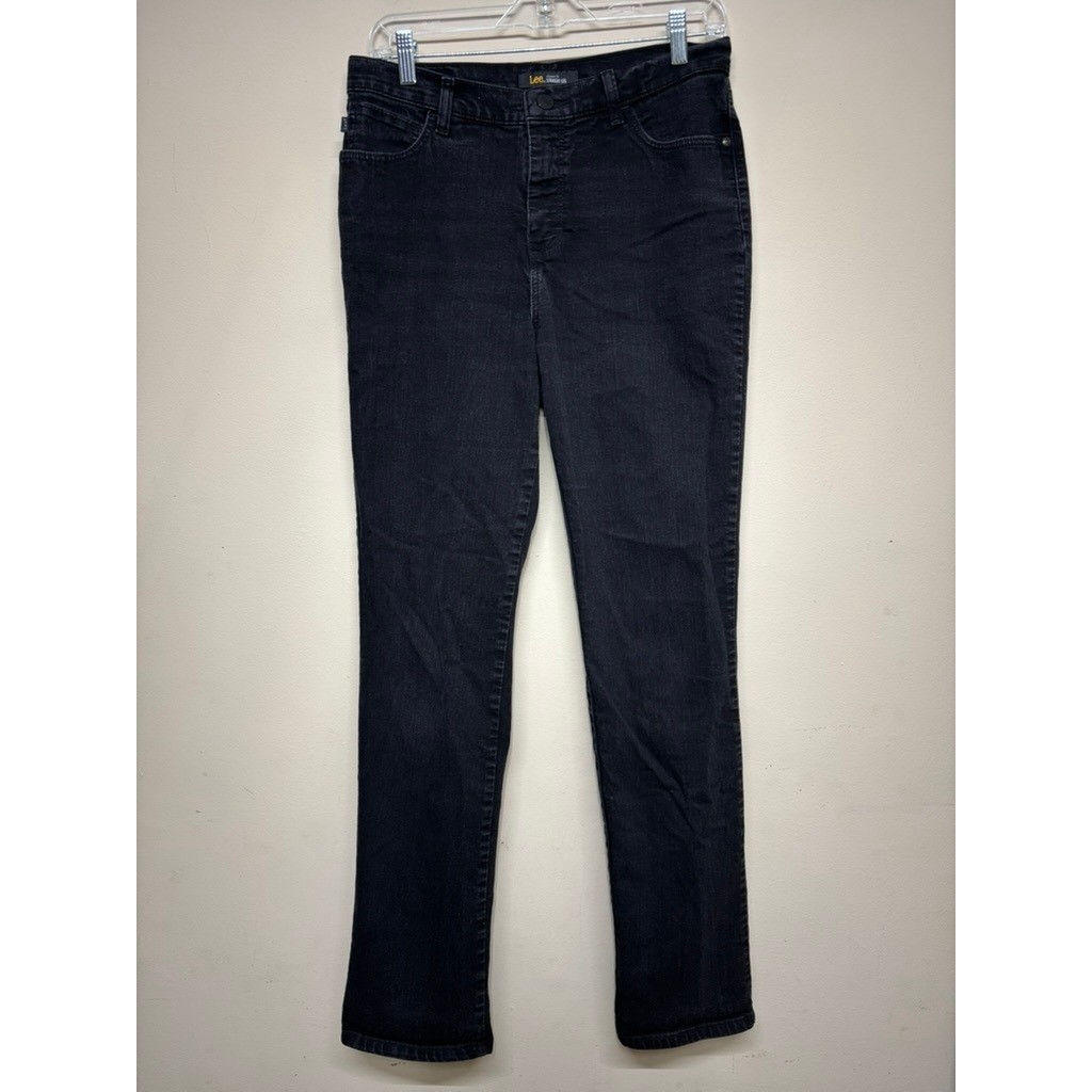 Womens 8 Long Dark Wash Denim Work Casual