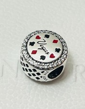 Pandora Charm Vegas Player Double Sided Las Vegas Poker Suits No Place alike New