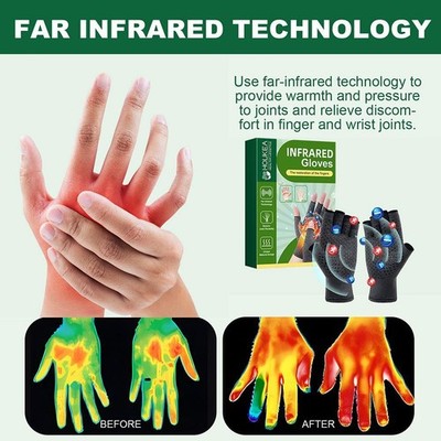 Copper-Infused Compression Arthritis Osteoarthritis ReliefMit Gloves Pain  