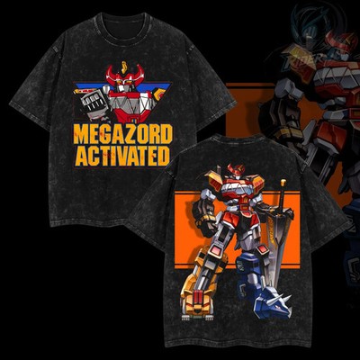 Rider4U Megazord Oversized Washed T-Shirt 100% Premium Cotton Classic Fit S-3XL