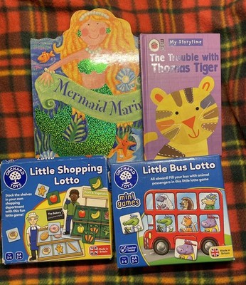 Orchard Toys Lotto x 2 Kinder Lernspiel Puzzle und 2 Bücher