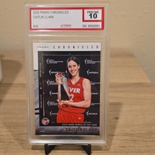 Panini 2025 Chronicled Caitlin Clark #16 Iconic Pristine 10 Indiana Fever WNBA …