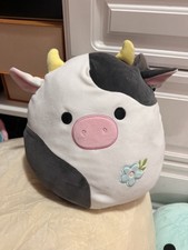 Squishmallows Connor the Cow 12" Stuffed Plush Kellytoy