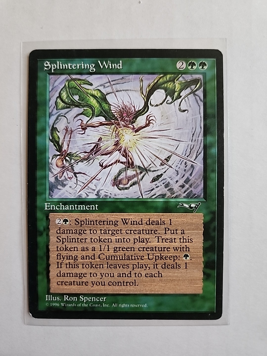 Splintering Wind -Alliances - LP - MTG Magic - Rare - Green Enchantment