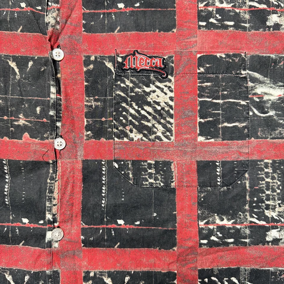 Vintage Y2K MECCA streetwear skate hiphop rap AOP shirt XL - Image 3 of 4