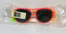 1x Vtg 80's American Optical Neon Green Orange Pink Frame Tinted Safety Glasses