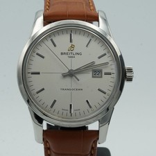BREITLING TRANSOCEAN A10360 HERREN UHR AUTOMATIK 43MM WEISS SAPHIRGLAS BR905