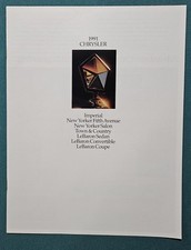 1991 Chrysler Full Line Brochure All Models 15 Pages Long 11"x8"