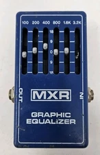 MXR M109 6 Band Graphic Equalizer Blue Vintage Untested PARTS 